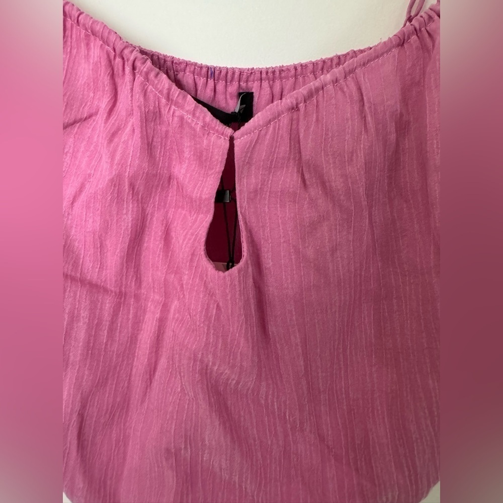 Zara Pink Crop Top - Picture 6 of 7